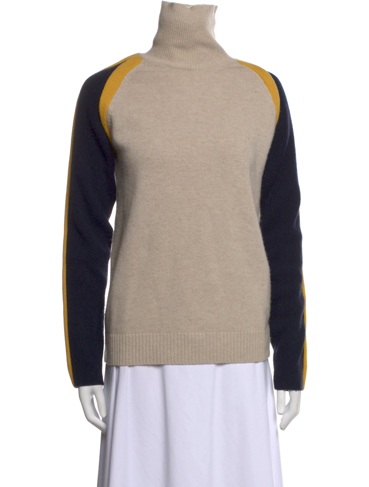 Chloé Wool Colorblock Pattern Sweater