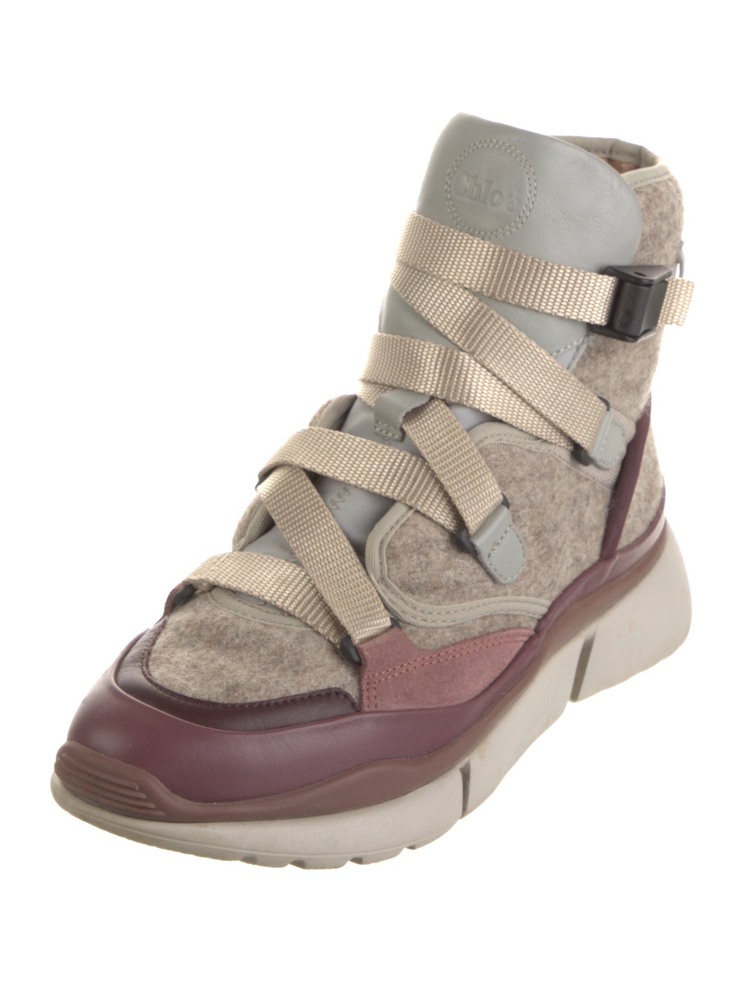 Chloé Colorblock Pattern Sneakers