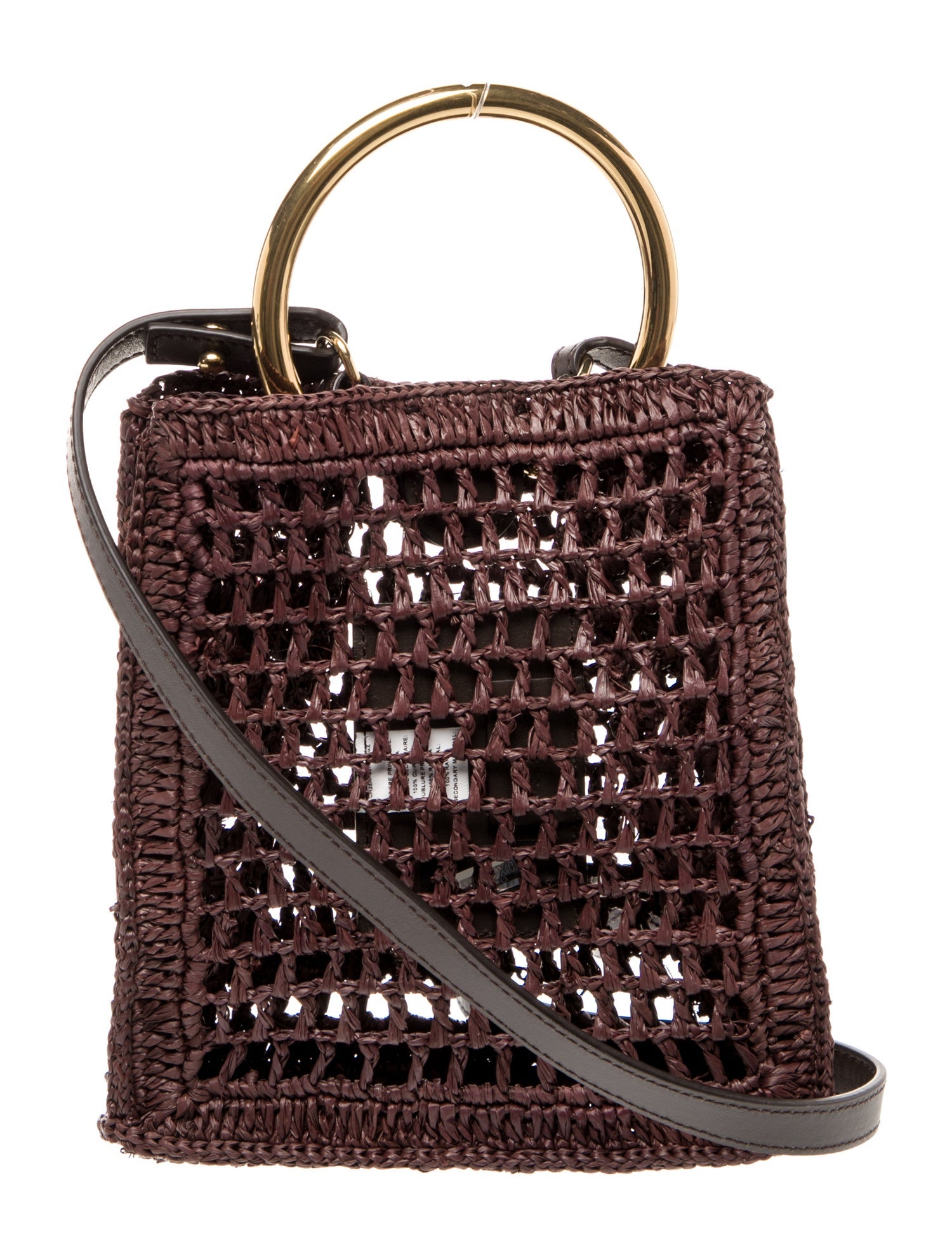 Chloé Raffia Summer Banana crossbody bag Mini