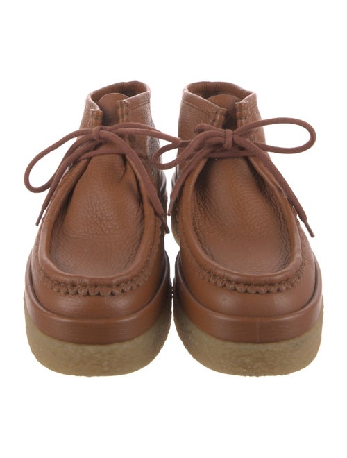 Chloé Leather Lace-Up Boots