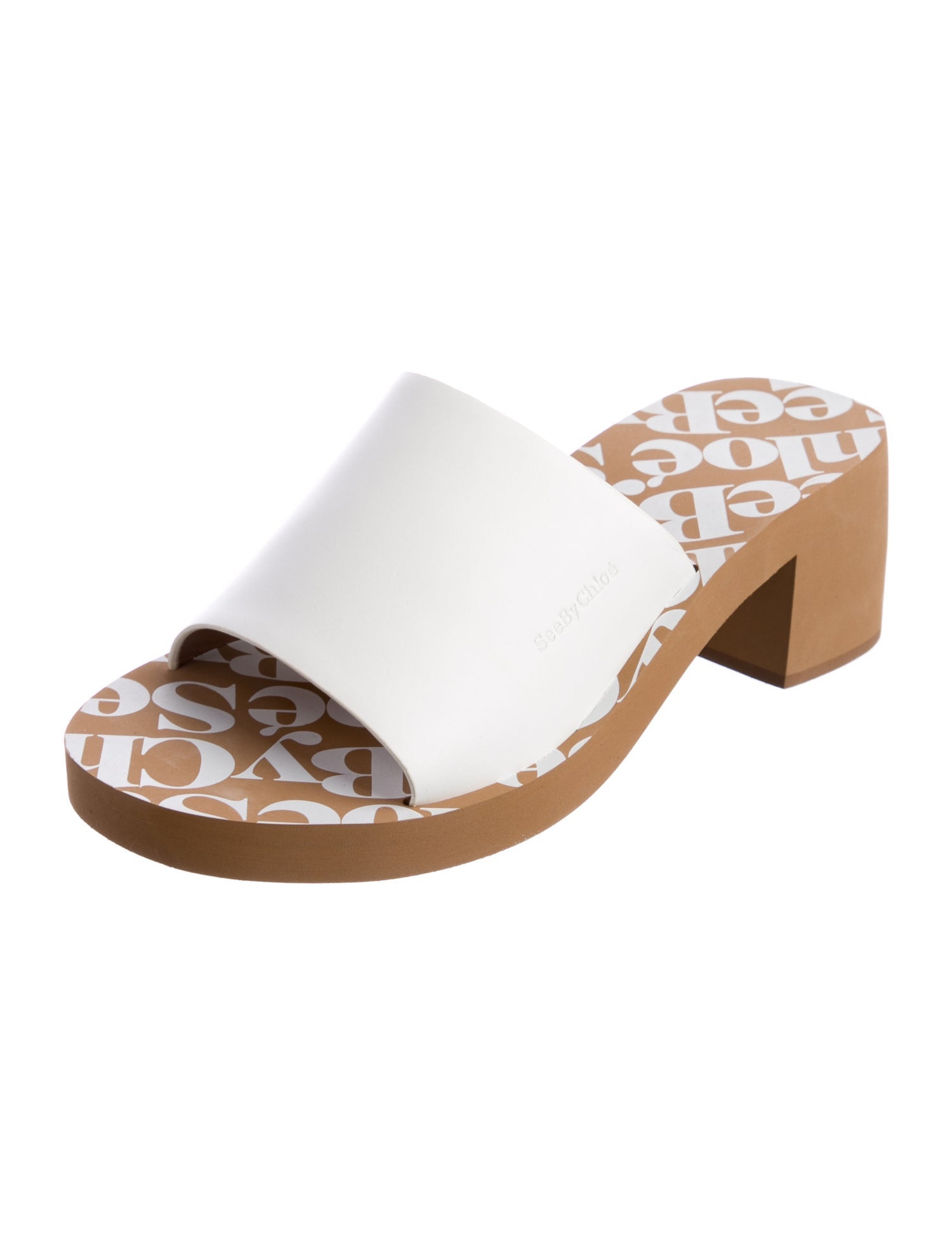 See by Chloé Essie Leather Slides w/ Tags