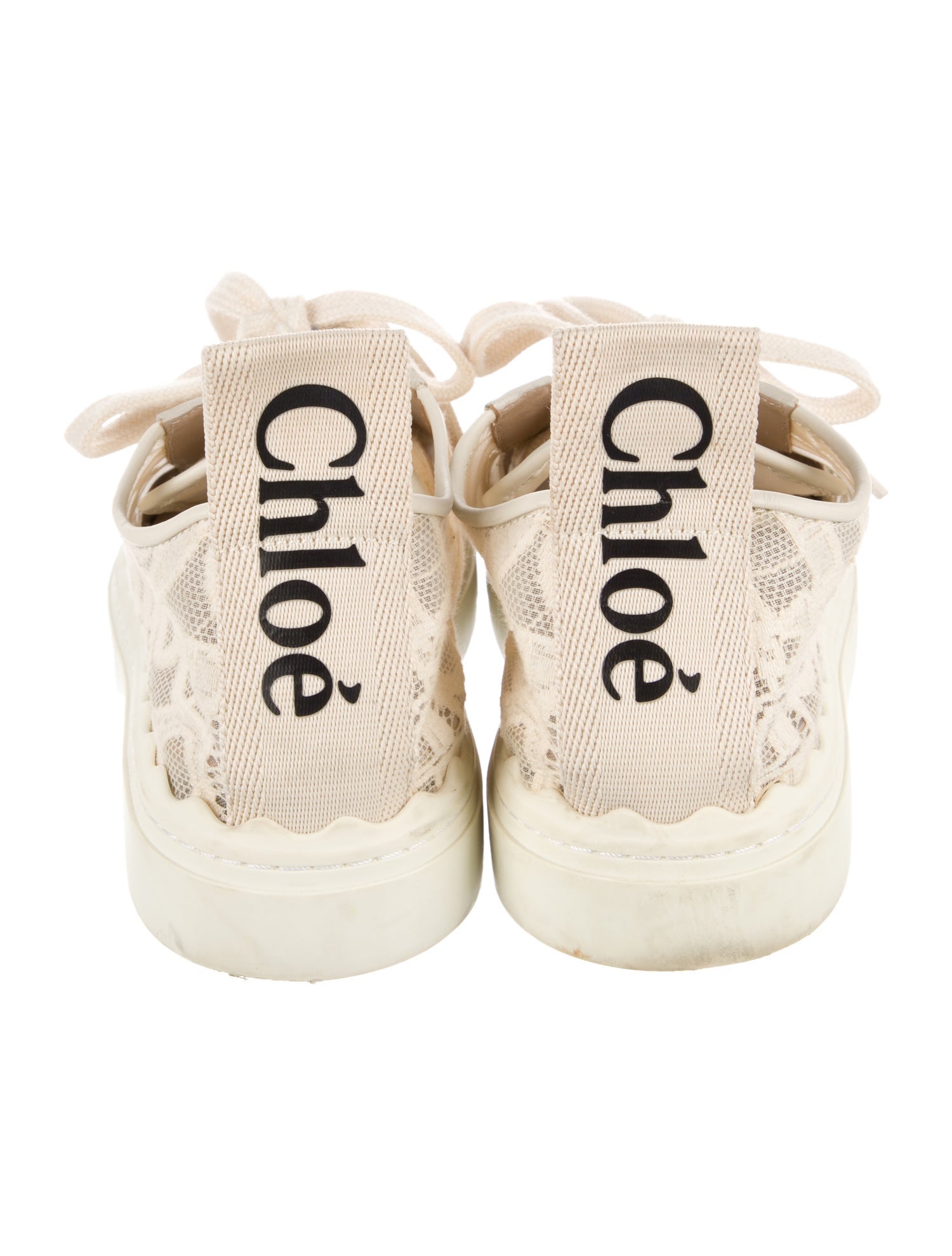Chloé Lace Lace Pattern Sneakers