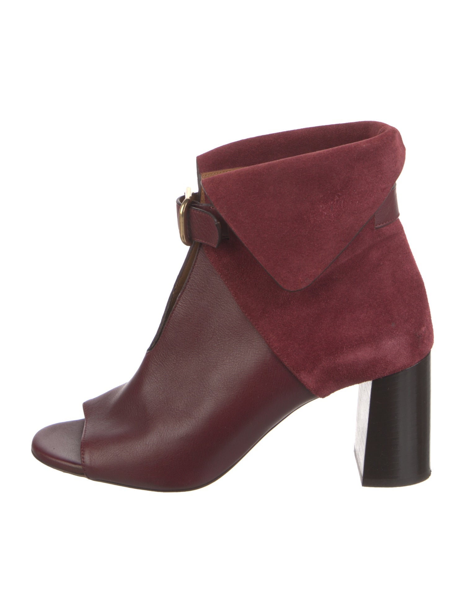 Chloé Leather Lace-Up Boots