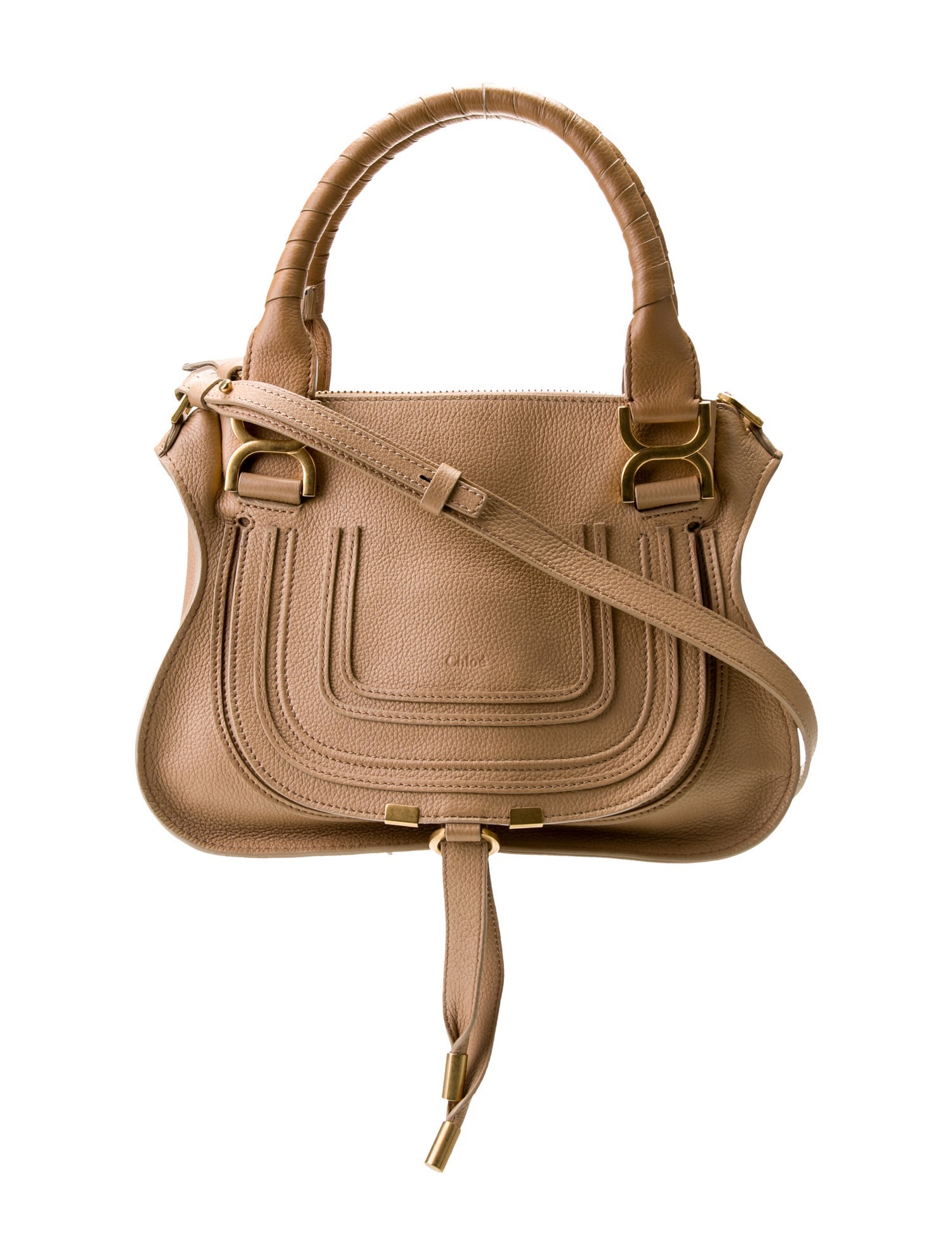 Chloé Leather Marcie Double Carry Bag Small