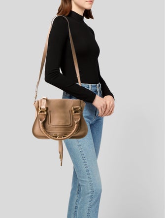 Chloé Leather Marcie Double Carry Bag Small