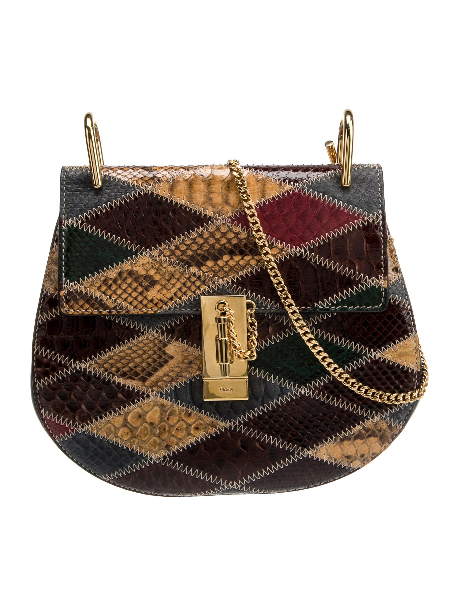 Chloé Leather Chloe Drew Shoulder Bag Small