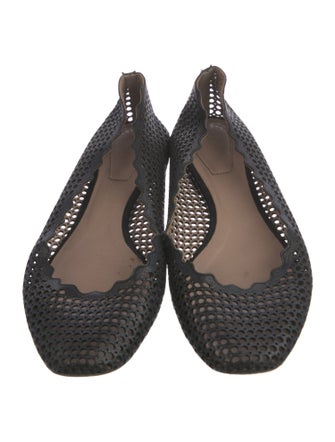 Chloé Leather Lasercut Accents Flats