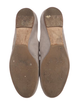 Chloé Suede Scalloped Accent Ballet Flats