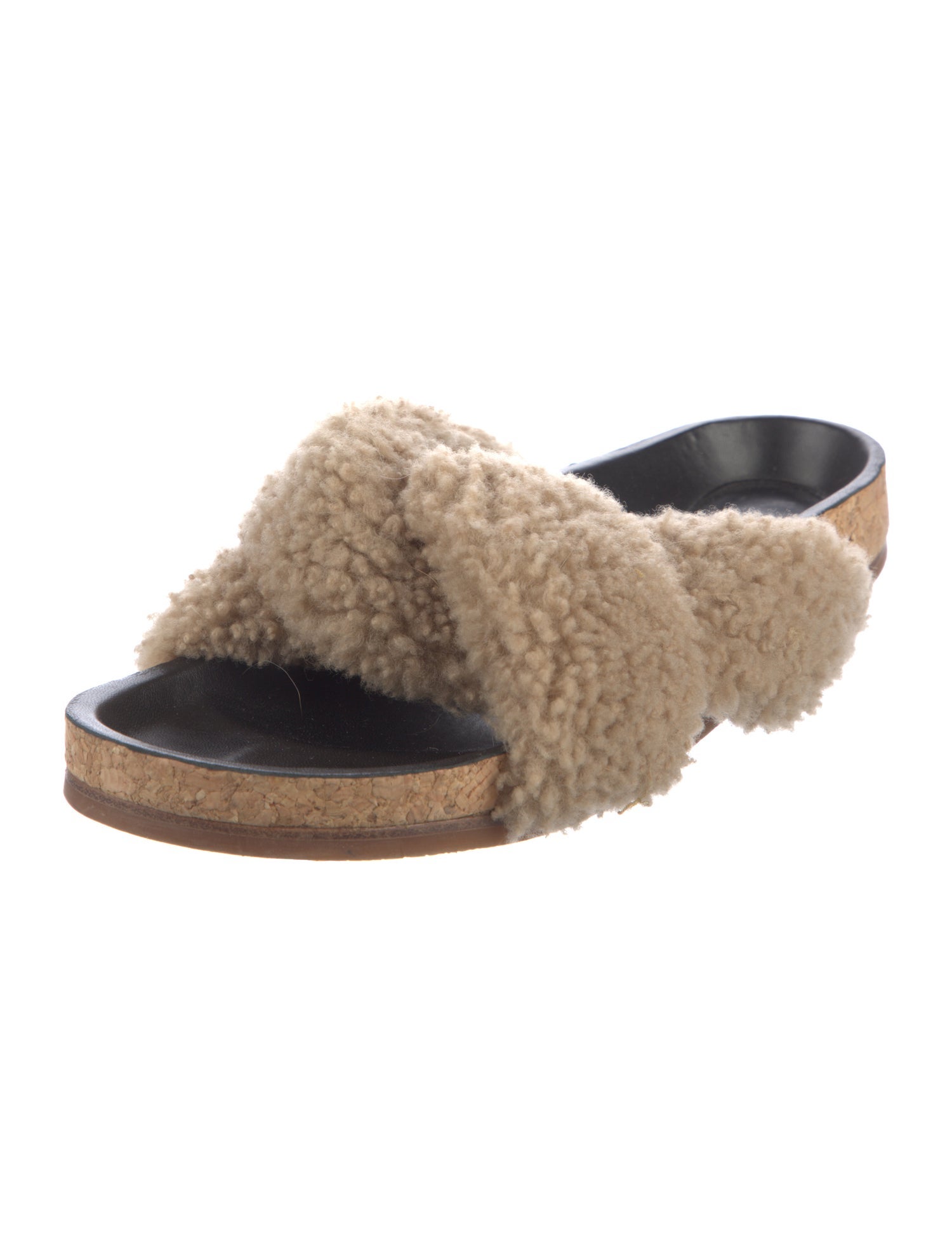 Chloé Shearling Slides