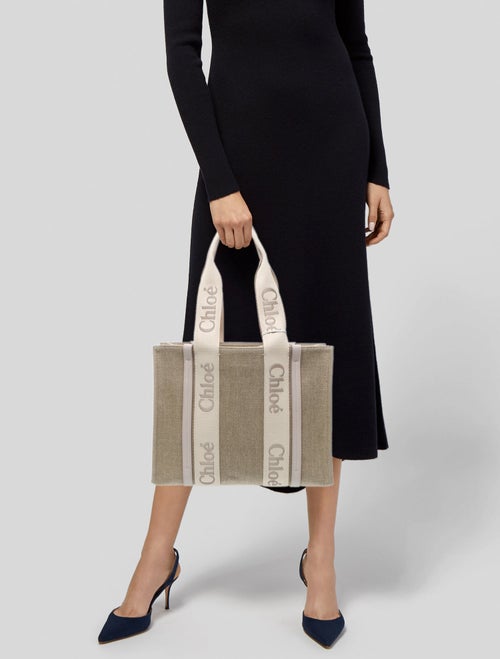 Chloé Canvas Medium Woody tote bag