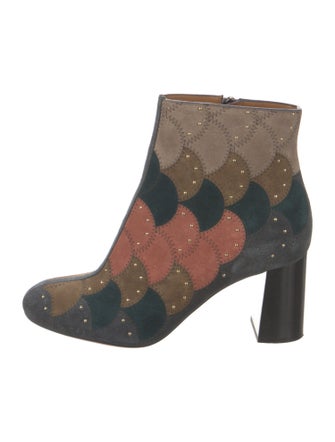 Chloé Suede Printed Boots
