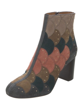 Chloé Suede Printed Boots