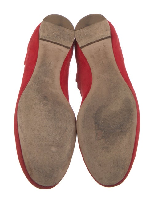 Chloé Suede Scalloped Accent Ballet Flats