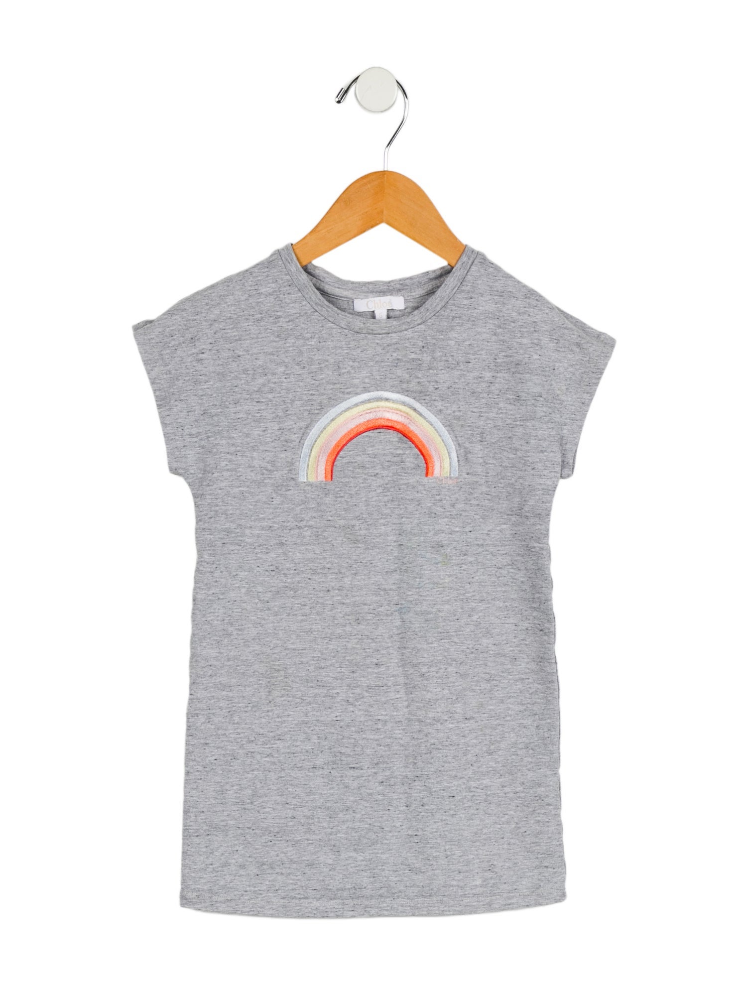 Chloé Toddler Girls' Embroidery Print Short Sleeve Dress