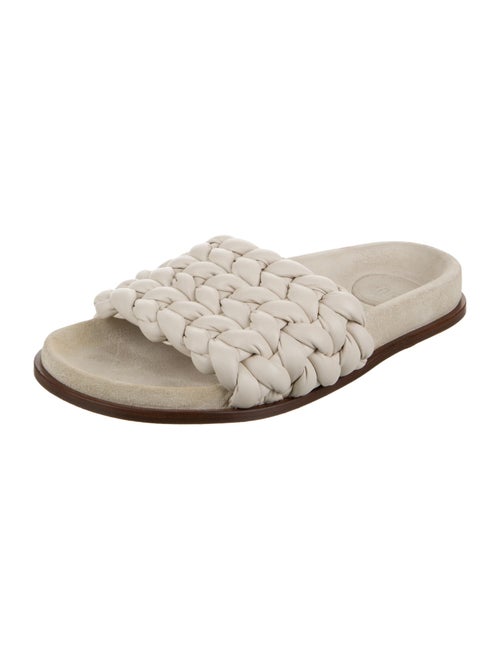 Chloé Leather Braided Accents Slides
