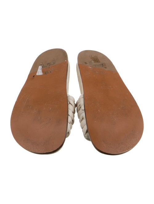 Chloé Leather Braided Accents Slides