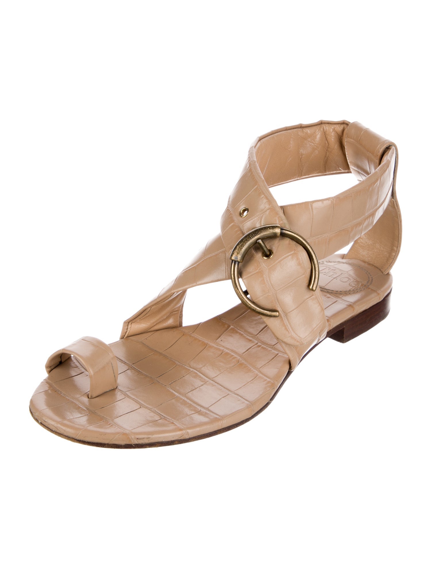 Chloé Leather Slingback Sandals