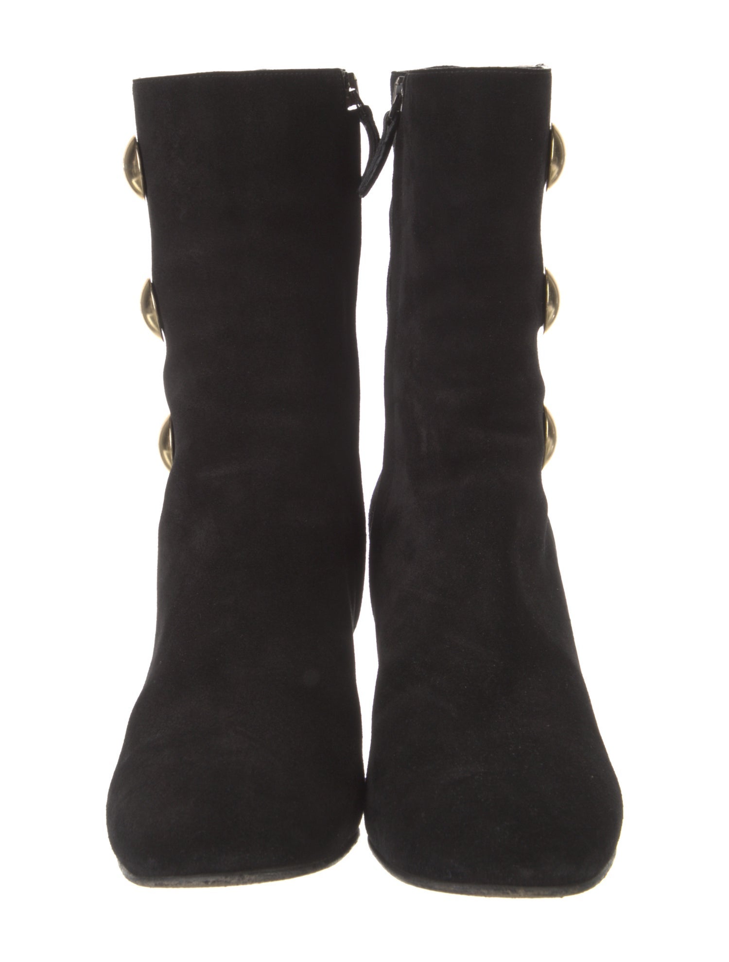 Chloé Suede Studded Accents Boots