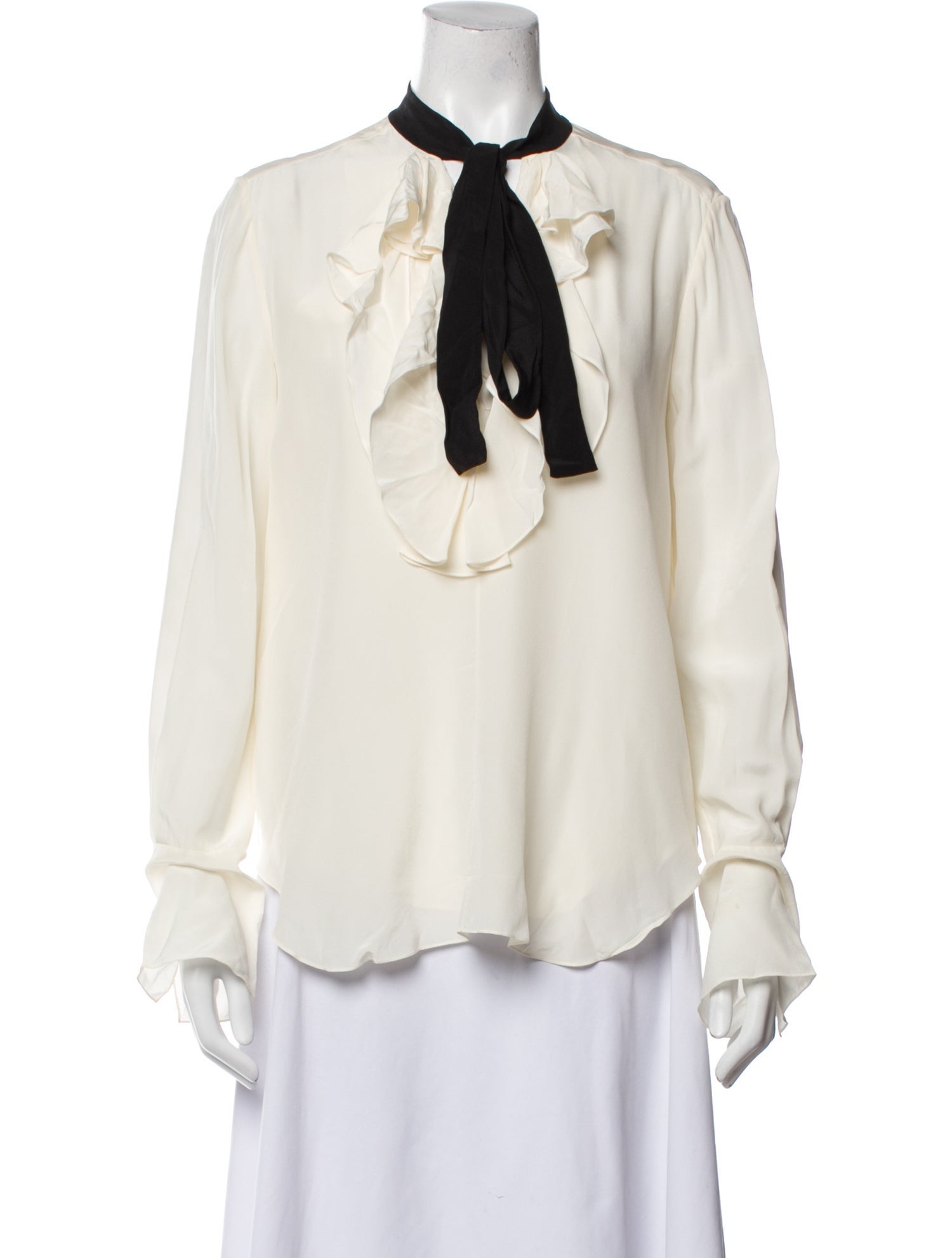 Chloé Silk V-Neck Blouse