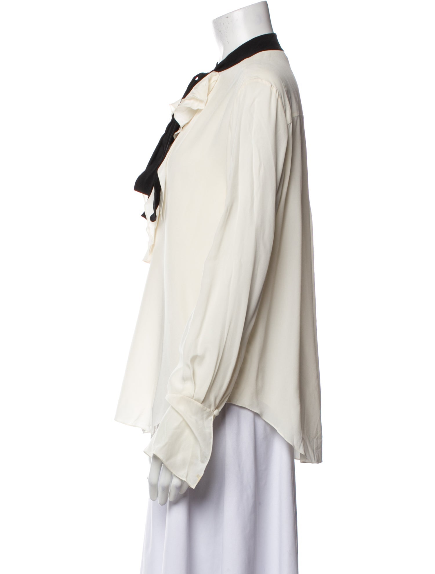 Chloé Silk V-Neck Blouse