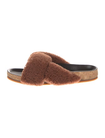 Chloé Shearling Slides