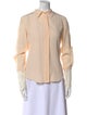 Chloé Silk Long Sleeve Button-Up Top