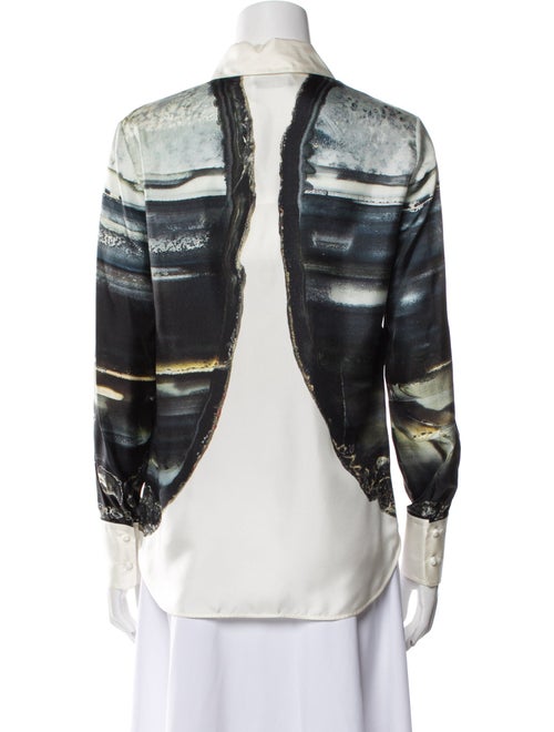 Chloé Silk Printed Button-Up Top