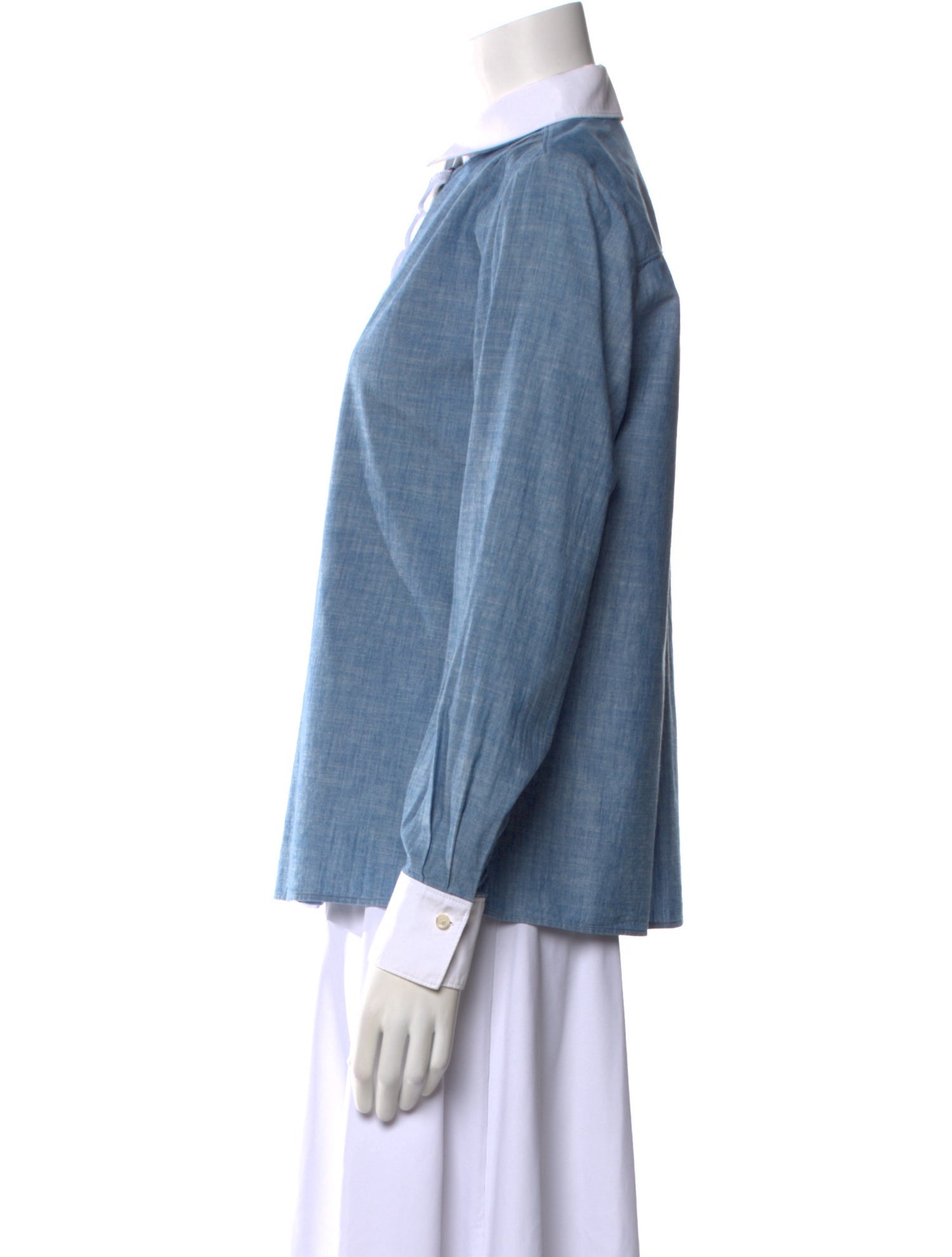 Chloé Long Sleeve Button-Up Top