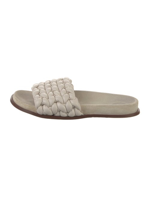 Chloé Leather Braided Accents Slides
