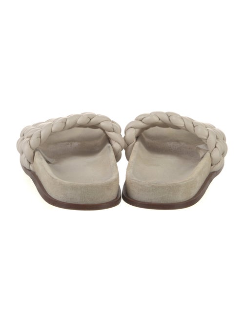 Chloé Leather Braided Accents Slides