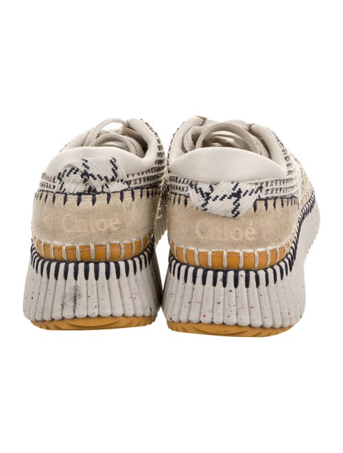 Chloé Tweed Pattern Sneakers