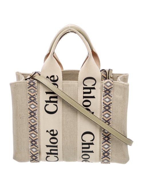 Chloé Canvas Small Woody Tote Bag