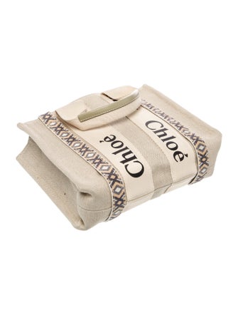Chloé Canvas Small Woody Tote Bag