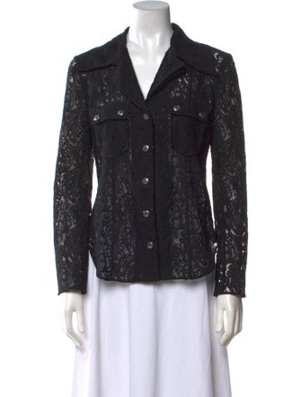 Chloé Lace Lace Pattern Button-Up Top