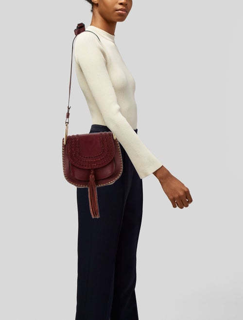 Chloé Leather Chloe Sienna Red Braided