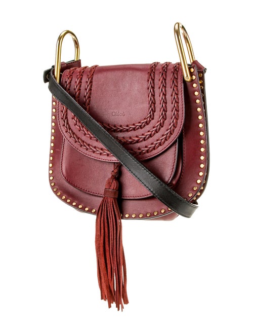 Chloé Leather Chloe Sienna Red Braided