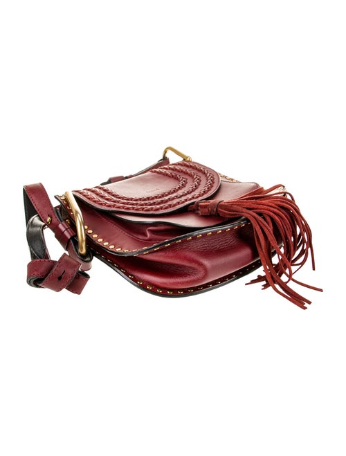 Chloé Leather Chloe Sienna Red Braided