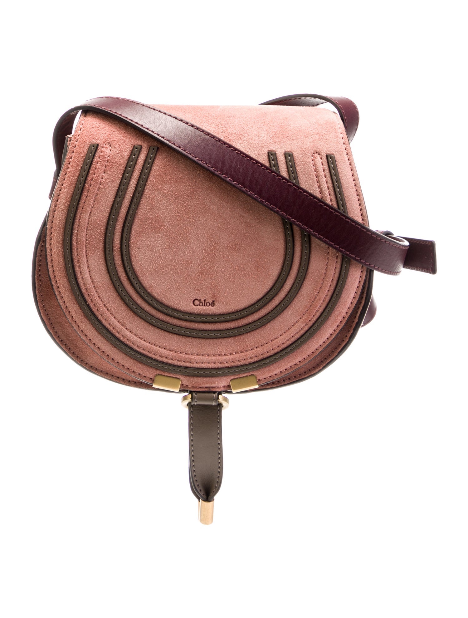 Chloé Suede Marcie Saddle Bag