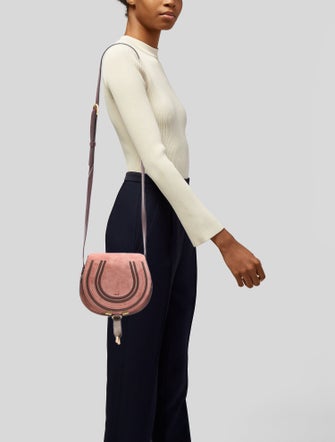 Chloé Suede Marcie Saddle Bag