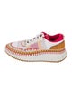 Chloé Patterned Whipstitch Trim Sneakers