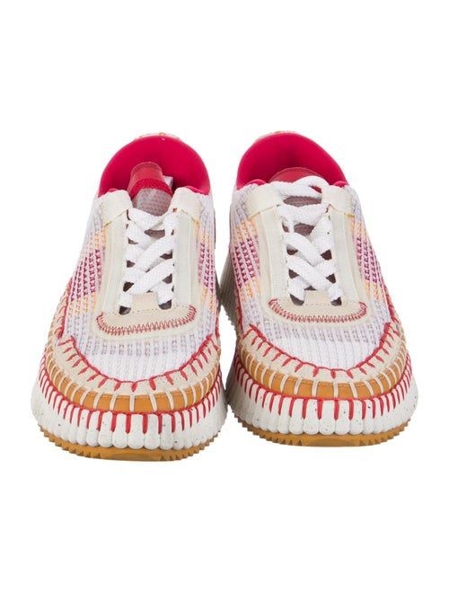 Chloé Patterned Whipstitch Trim Sneakers