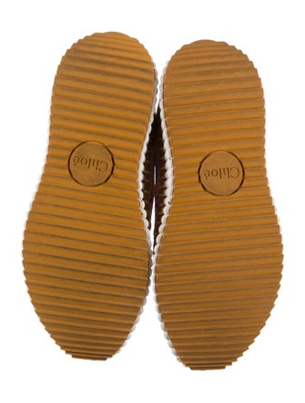 Chloé Patterned Whipstitch Trim Sneakers