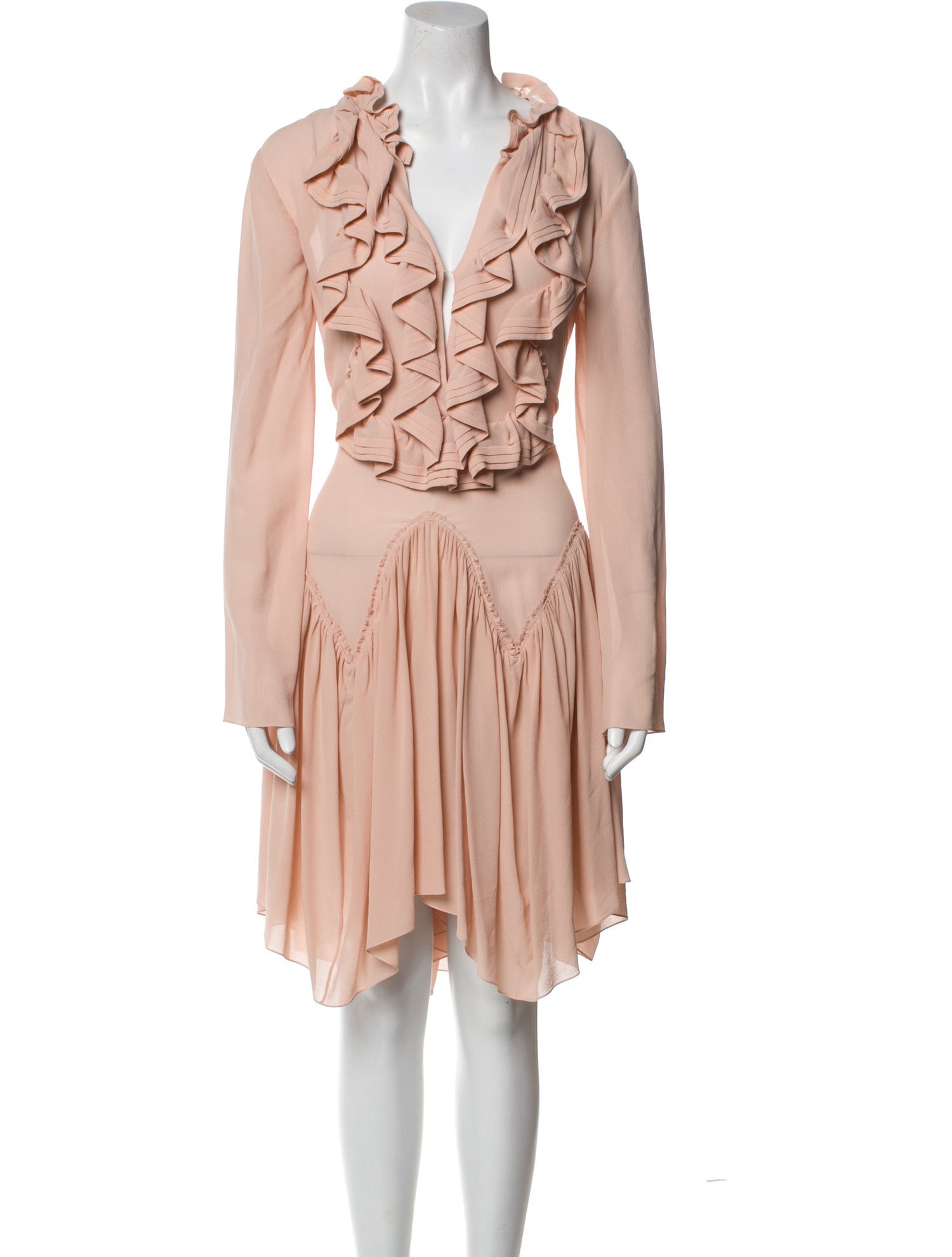 Chloé Silk Knee-Length Dress