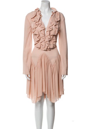 Chloé Silk Knee-Length Dress