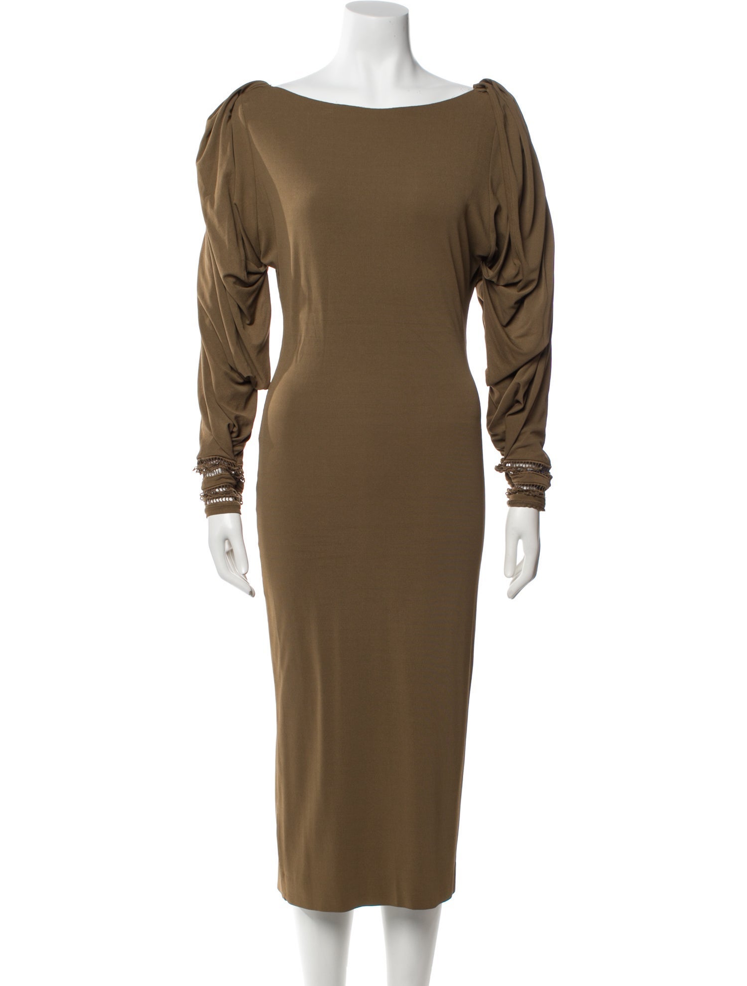 Chloé Bateau Neckline Midi Length Dress