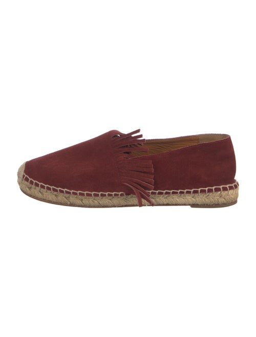 Chloé Suede Whipstitch Trim Espadrilles