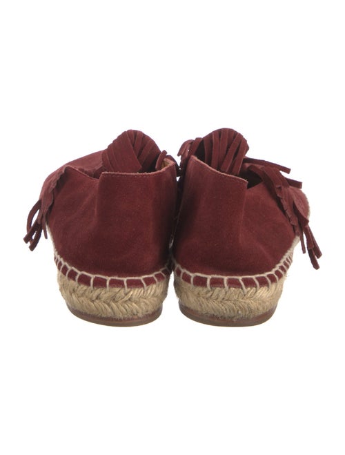 Chloé Suede Whipstitch Trim Espadrilles