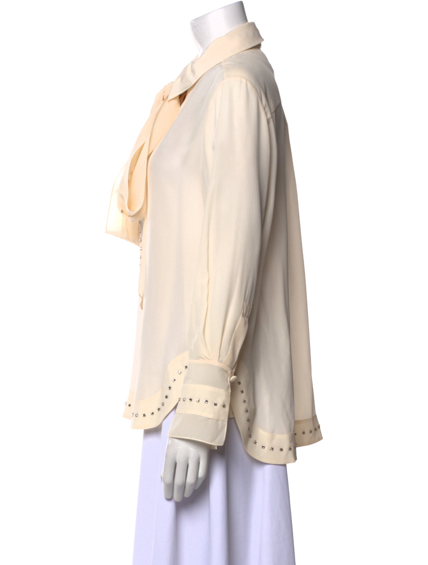 Chloé Silk Long Sleeve Blouse