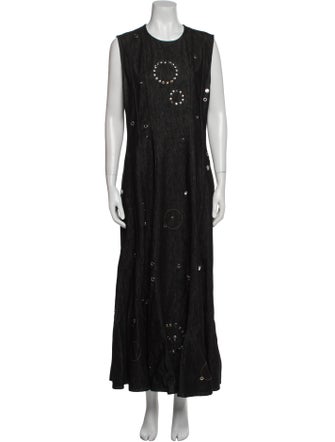 Chloé Crew Neck Long Dress