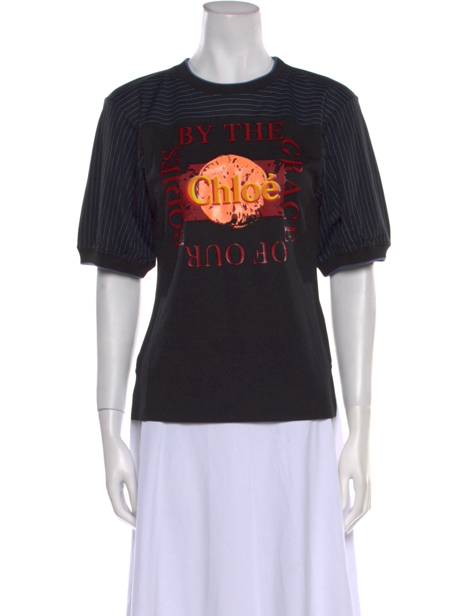 Chloé Graphic Print Crew Neck T-Shirt w/ Tags